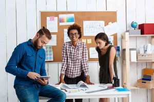 Student learning design on laptop in ui ux designer course in kochi